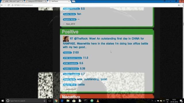 Major Project Demo : Twitter Sentiment Analysis (ML), Web Scraping and Full Stack Web Development смотреть онлайн