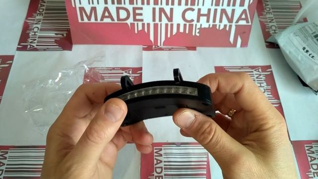 Посылка из Китая. LED Фонарь с креплением на козырёк кепки смотреть онлайн