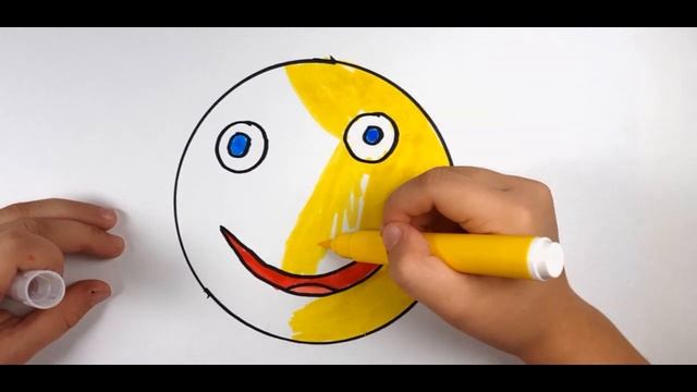 Рисование смайлик улыбка, смайлик с языком и смайлик котик смотреть онлайн