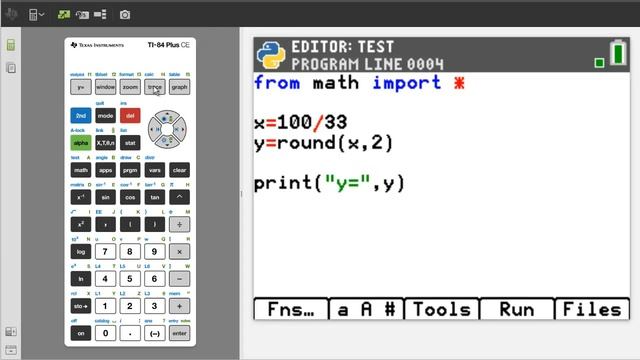 How to Round Numbers in Python on TI 84 Plus CE Python Edition Round Function смотреть онлайн