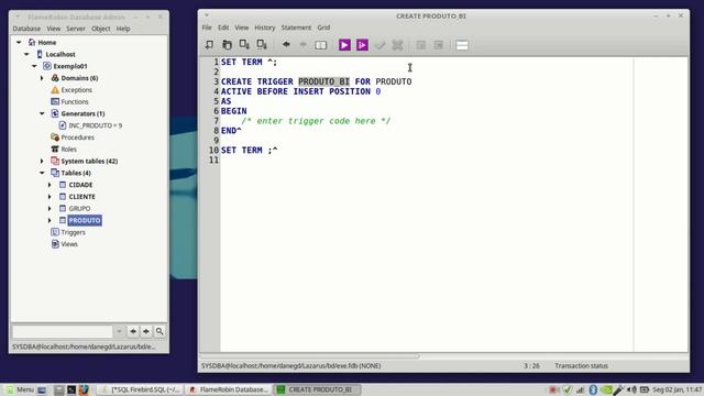 Curso Firebird SQL 17 - Generator e Trigger смотреть онлайн
