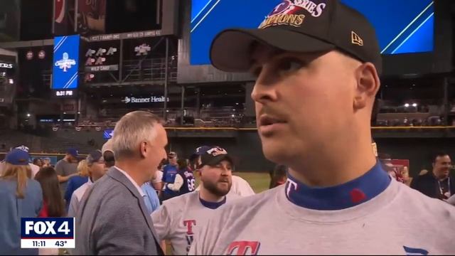 Texas Rangers players, owner react to World Series win смотреть онлайн