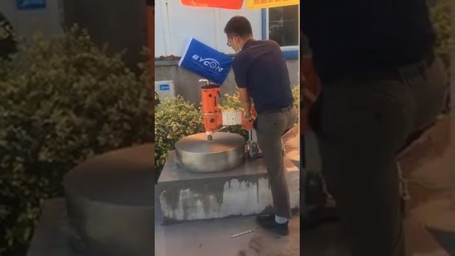 Тестовое сверление мотором BYCON DMP-500. смотреть онлайн