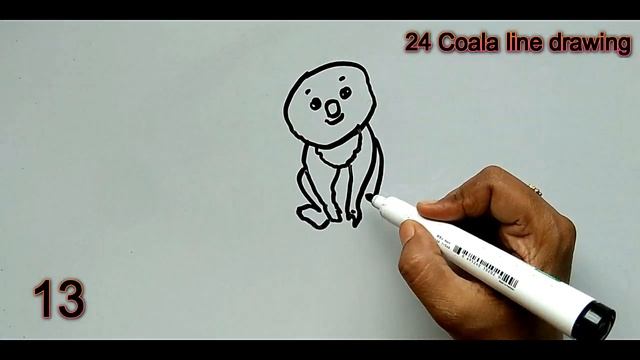 24 Coala drawing | How to draw a Coala easily смотреть онлайн
