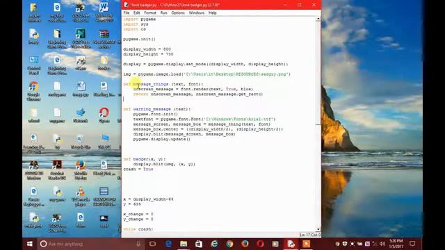PYGAME TUTORIAL 7(DISPLAYING TEXT ON SCREEN) смотреть онлайн