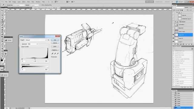 Photoshop Basics: My Brushes, and Editing Pencil/pen смотреть онлайн