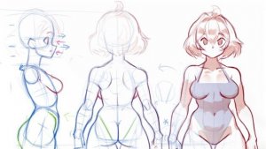 как рисовать аниме девушек.