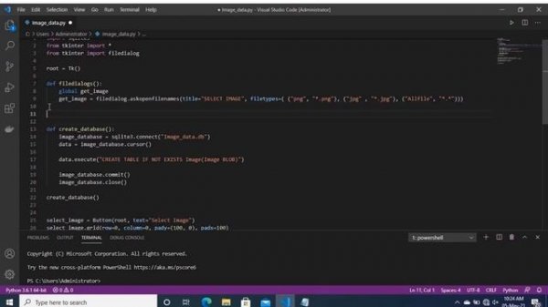 Insert images into Sqlite database pyhton