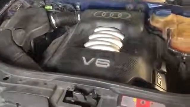 Работа двигателя Audi 2.8 BBG Проверка авто перед разборкой. смотреть онлайн