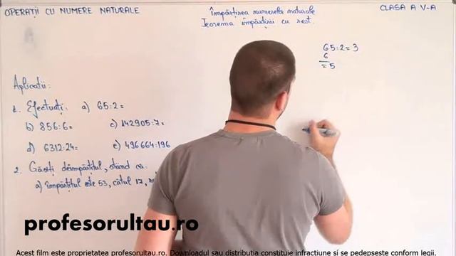 21 Operatii cu numere naturale impartirea numerelor naturale teorema impartirii cu rest parte смотреть онлайн