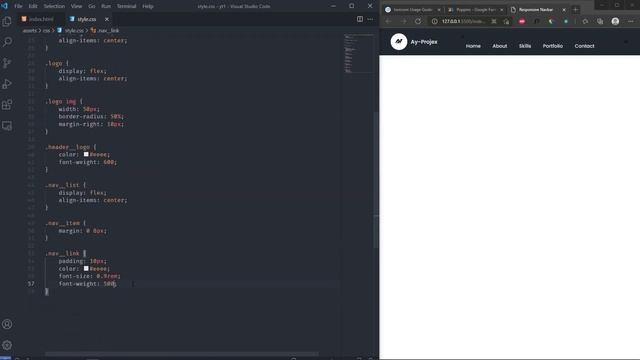 Responsive Navbar Tutorial with Animation | HTML CSS & JavaScript смотреть онлайн