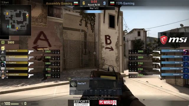 [CS:GO] TDR-Gaming vs Assembly Gaming на Mirage смотреть онлайн