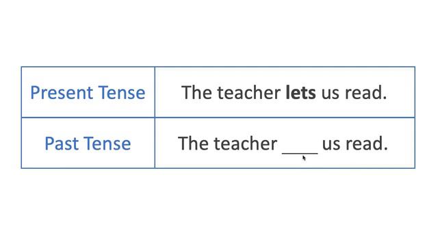 Change Sentences from the Present Tense to the Past Tense with Irregular. смотреть онлайн
