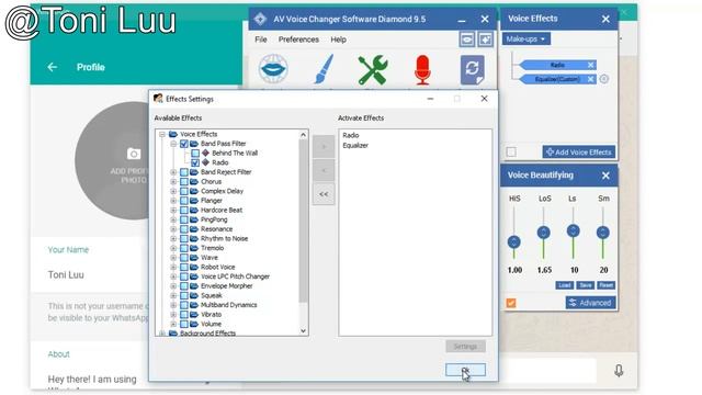How To Change Voice When Talking On WhatsApp For PC With Voice Changer Diamond