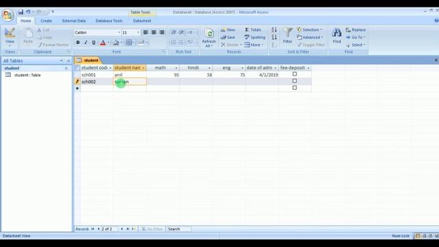 Lesson 1 || Calculate Marksheet Table Using Ms Access||Ms Access
