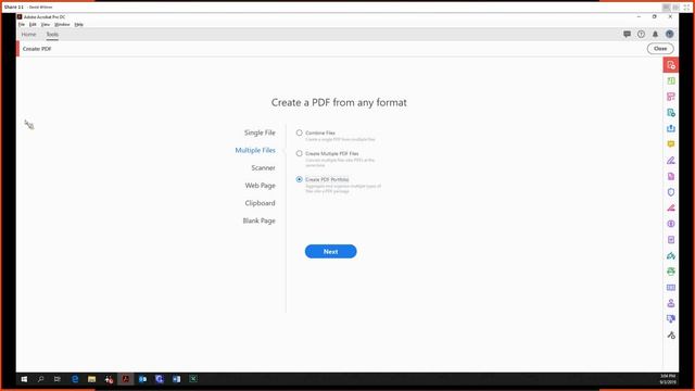 Adobe Acrobat Pro DC Tutorial 2 - Create PDF
