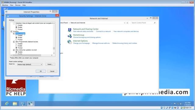 Enable/Disable JavaScript in Internet Explorer Windows 8 смотреть онлайн
