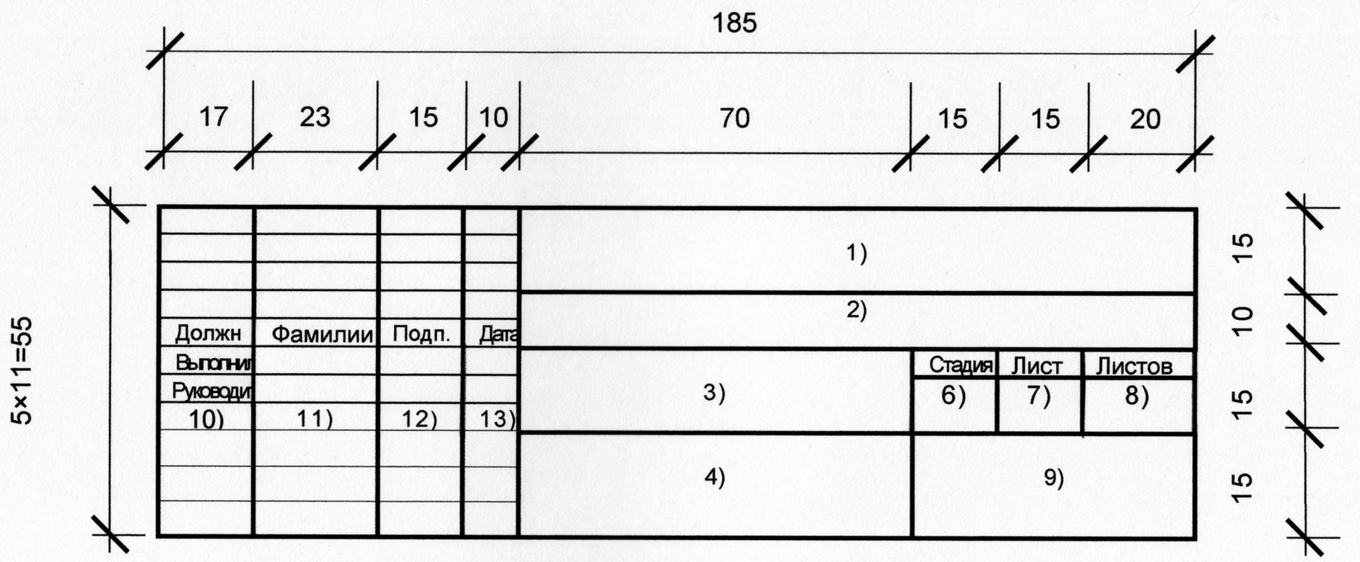 Штамп чертежа в автокаде для рамки смотреть онлайн