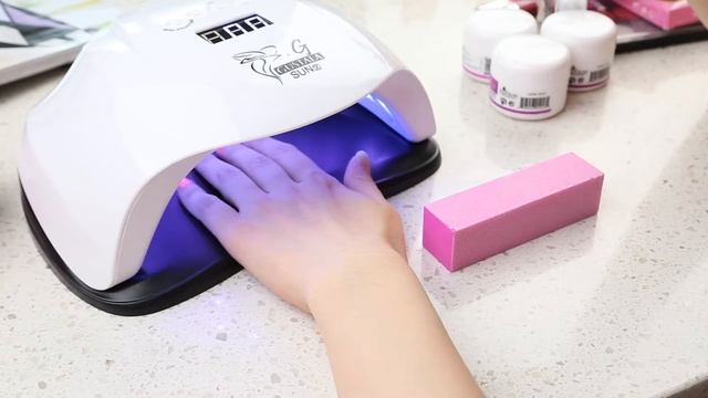SUNX UV / LED 48 / 54W Nail Dryer Gel Polish Curing Lamp with LCD Display смотреть онлайн