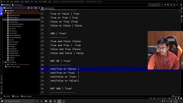Beginner Python3: Boolean Logic смотреть онлайн