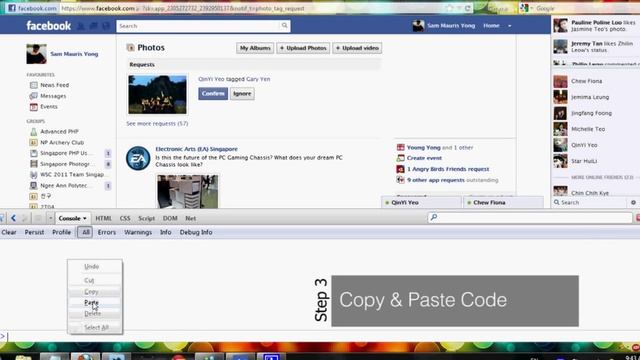 Facebook Photo Tag Requests - Mass Accept All Hack Screencast смотреть онлайн