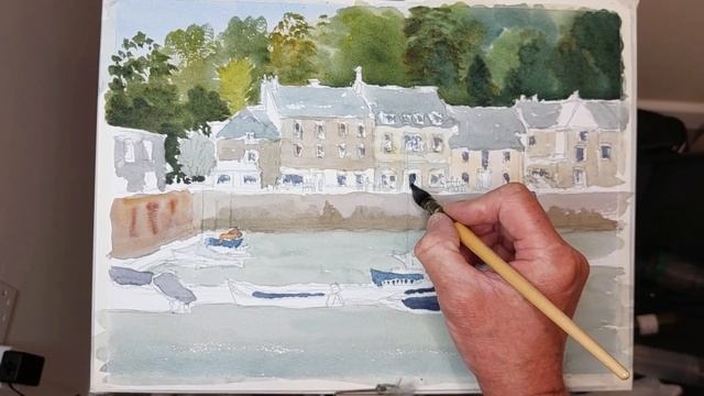 Colinsteedart. A watercolour tutorial demonstration. The subject is Padstow harbour in Cornwall. смотреть онлайн