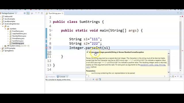 How to sum two Strings in java? смотреть онлайн