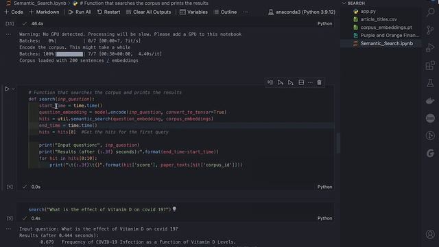 Semantic Search Engine with Python and Sentence Bert (Sentence Transformers) NLP смотреть онлайн