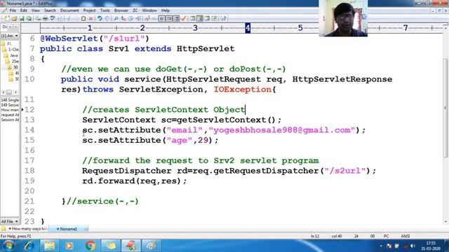 150 ServletContext Attribute how to send the data between two different web resource programs java смотреть онлайн