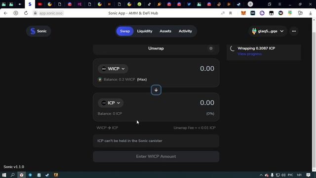 Делаем свапы, лутаем ретродроп в сети ICP(кошелёк PLUG) смотреть онлайн