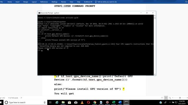 how to check Tensor-flow version and running on CPU OR GPU-three methods смотреть онлайн