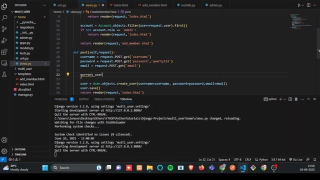 Multi User Accounts in Django смотреть онлайн