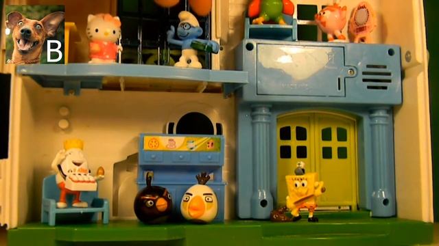 Сказки Бобби. Волшебный дом. Губка Боб и его друзья обсуждают произошедшее смотреть онлайн