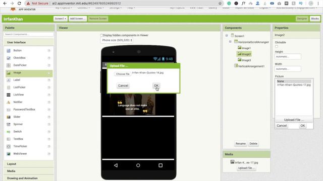 Make an App to Tribute Bollywood Actor Irrfan Khan | MIT App Inventor [Quotes Gallery App] смотреть онлайн