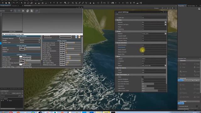 Cryengine V (Cryengine 5) #19 Настройка океана. Волны. Цвет. Прозрачность. Ocean смотреть онлайн