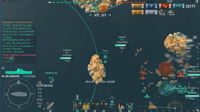 World of Warships EU Server - Lexington 84k (4.28.17') смотреть онлайн