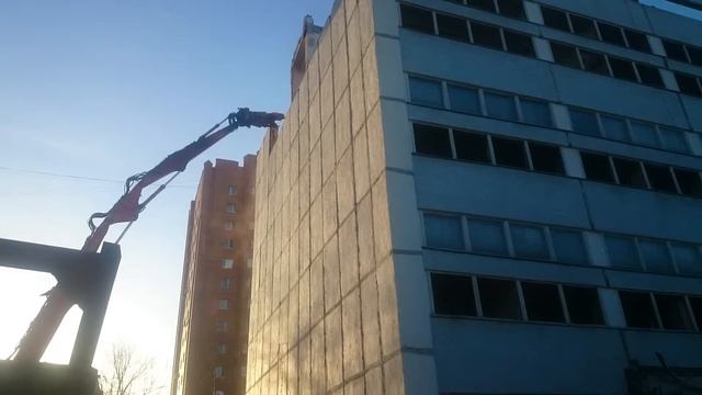 Снос здания по улице Вересаева д. 11 заказчик Строй-Демонтаж Групп смотреть онлайн