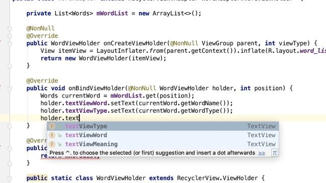 ROOM DB - JAVA Android - سلسلة دروس أندرويد - RecyclerView Adapter- part 11 смотреть онлайн