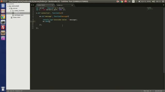 NodeJS & Websocket ile Real time ve Veritabanı İşlemleri смотреть онлайн