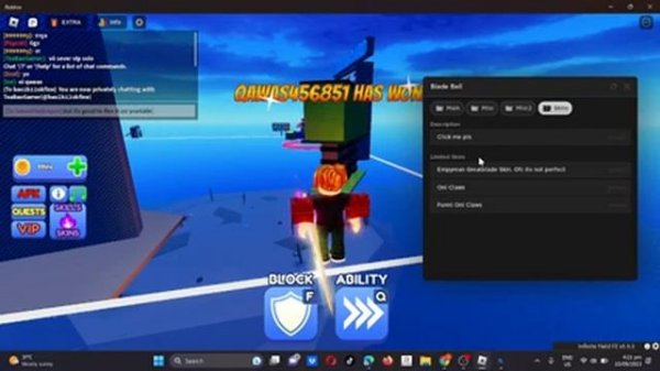 Blade Ball Script OP - Auto Parry | Auto Win | Get All Abilities | Get All Limited Item & More 2023