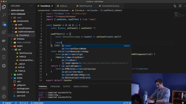 NextJS Firebase QuickStart - Authentication, Cloud FireStore, Realtime Database, Storage (2/2) смотреть онлайн