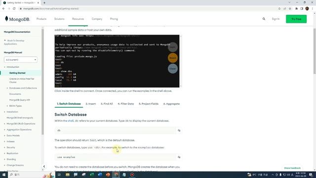 20230409 빅데이터와 NoSQL 13 MongoDB 데이터베이스 변경 Switch Database смотреть онлайн