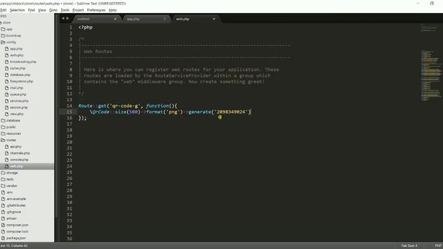 Qr-code generator in Laravel 5.8 смотреть онлайн