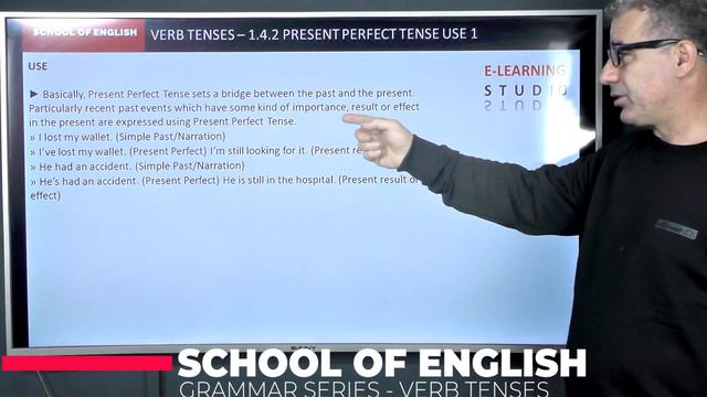 ENGLISH GRAMMAR TUTORIAL - TENSES 8 - PRESENT PERFECT TENSE USE PART 1 смотреть онлайн