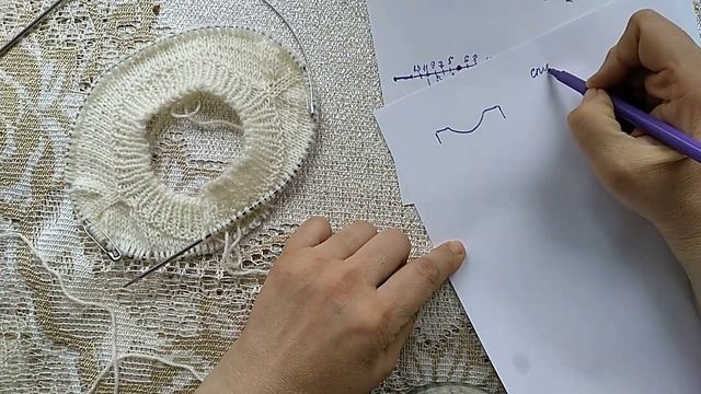 Жилет детский спицами на 2 года. Реглан погон.