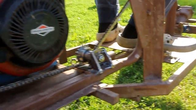 Минитрактор из мотоблока Нева мб1подьёмный механизм 2 смотреть онлайн