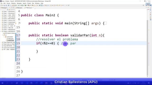 Metodo return que devuelve un boolean validar si un numero es par o impar o multiplo en JAVA PART1/ смотреть онлайн
