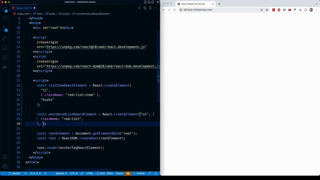 React Masterclass #101 - The React.createElement Method IV смотреть онлайн