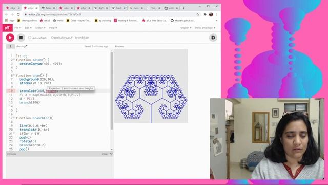 How To Create a kaleidoscope in p5js? смотреть онлайн