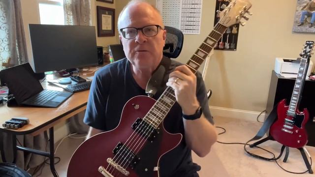 The Epiphone Les Paul Traditional Pro IV Modded.